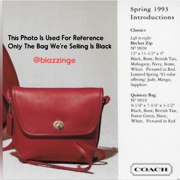 1993 Vintage Coach Crossbody Bag - Picture 7 of 13